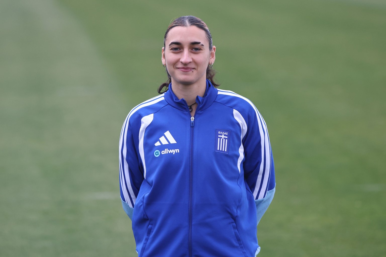 Grigoria Pouliou in Greece training kit